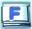 Blue letter - F
